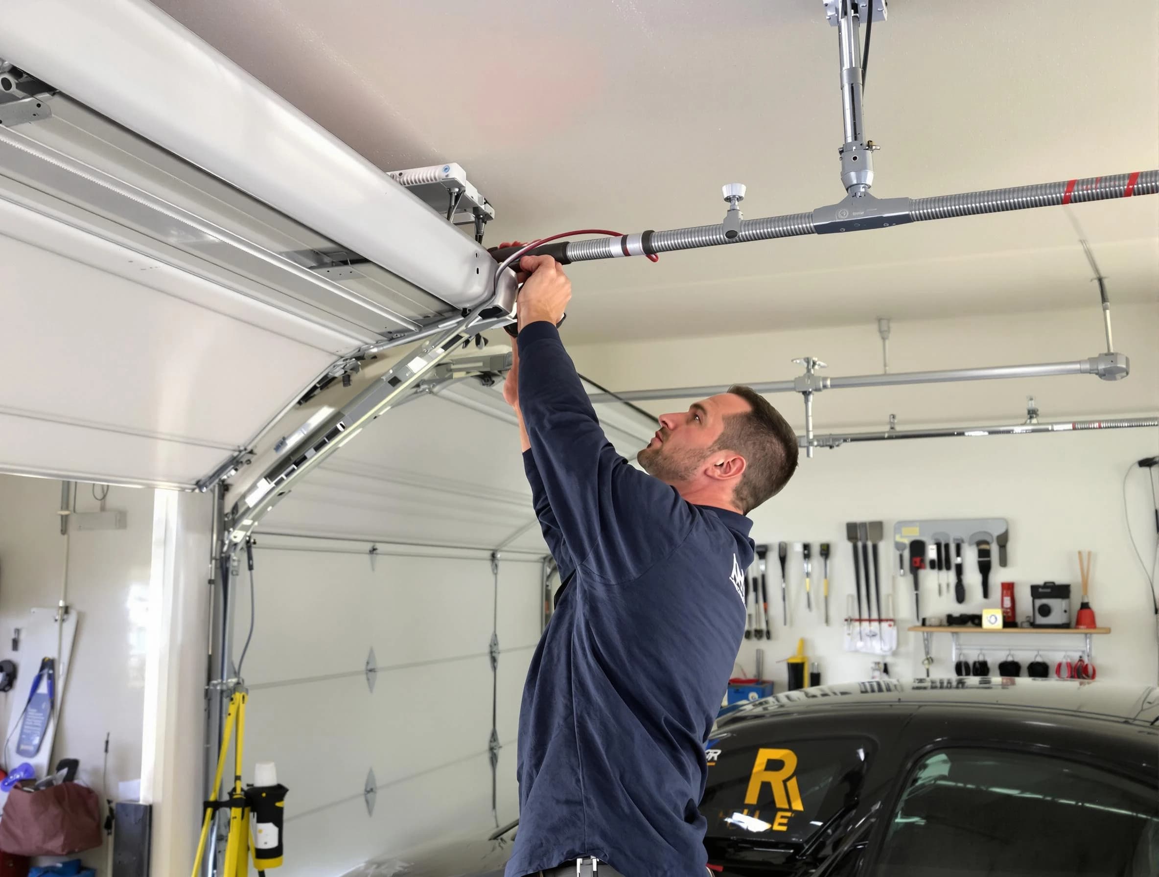 North Valley Garage Door Repair technician performing garage door cable repair in North Valley