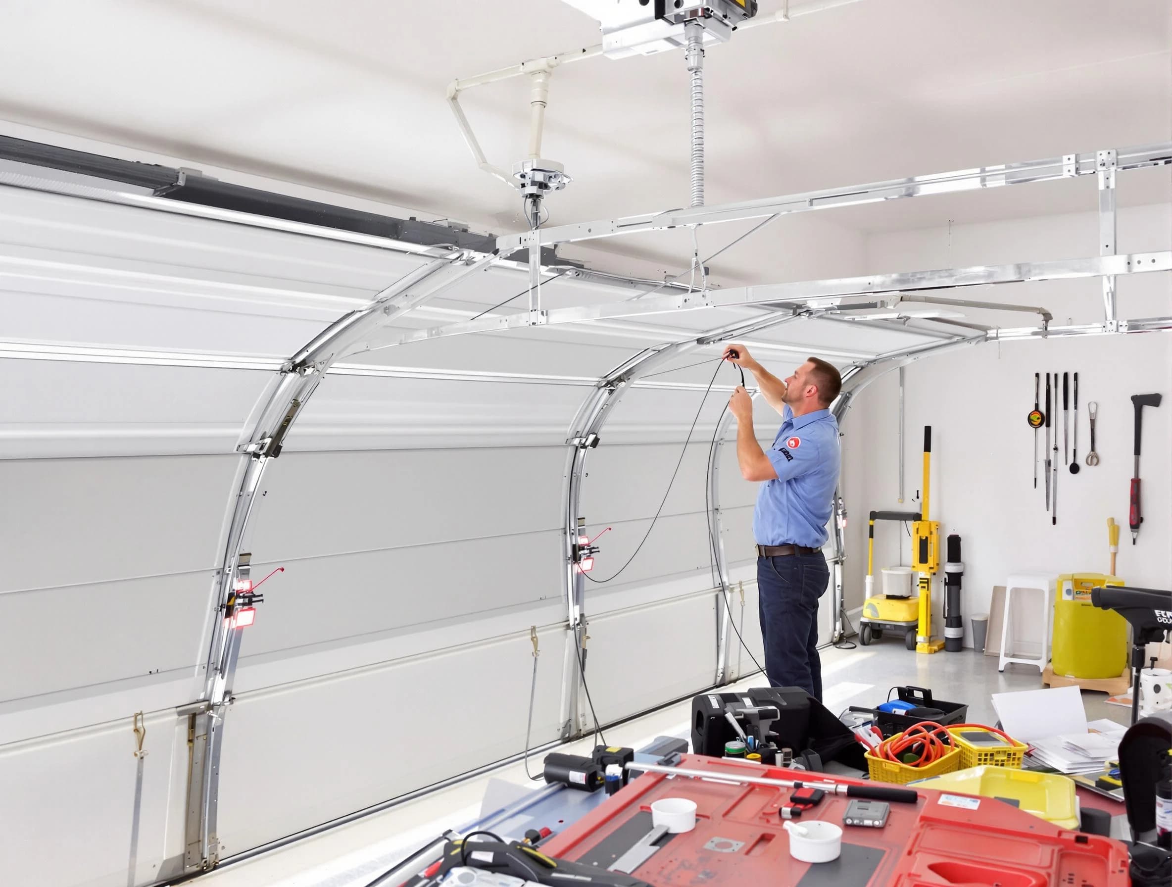 Garage door cable repair service by North Valley Garage Door Repair in North Valley