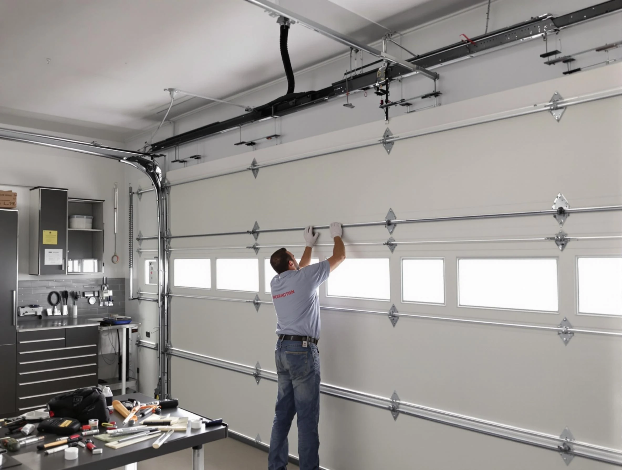 Garage Door Track Repair in North Valley