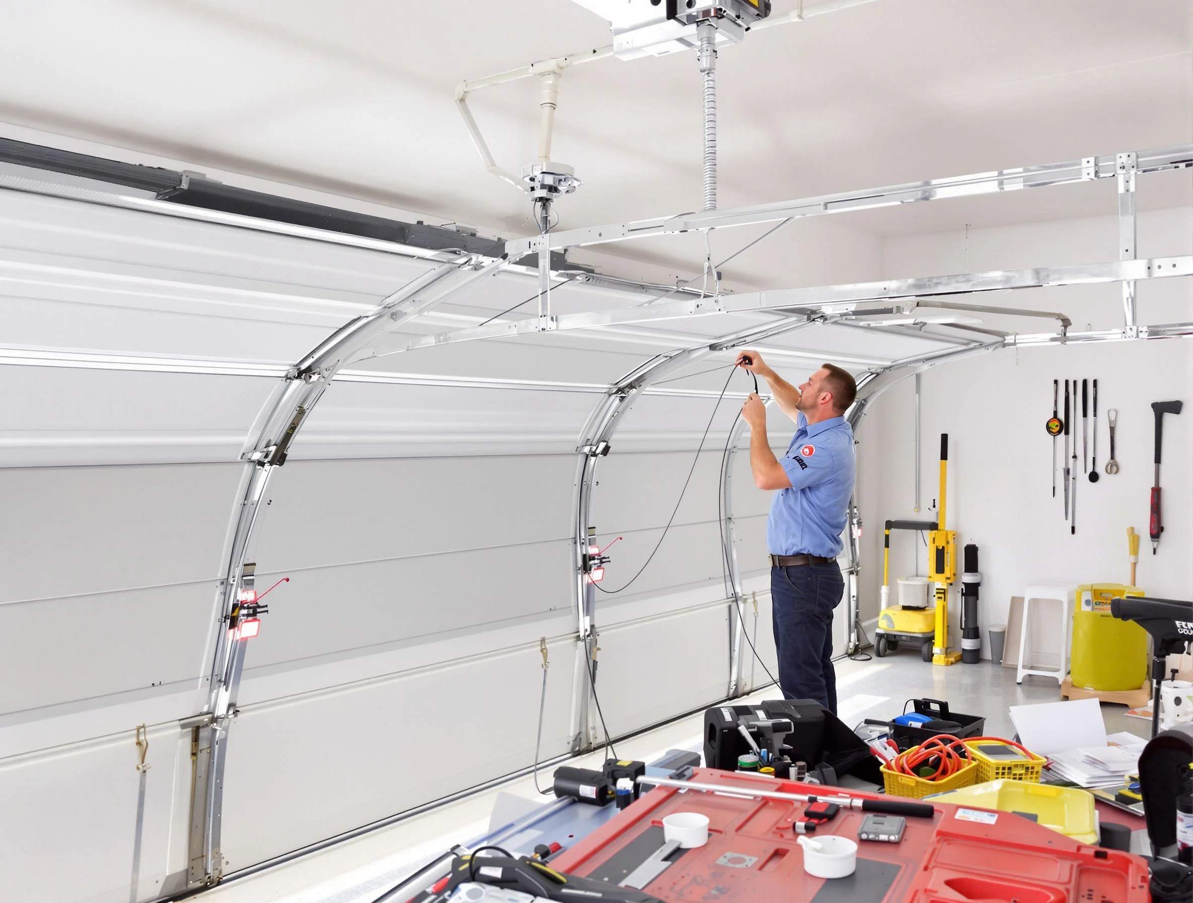 Garage door cable repair service by North Valley Garage Door Repair in North Valley