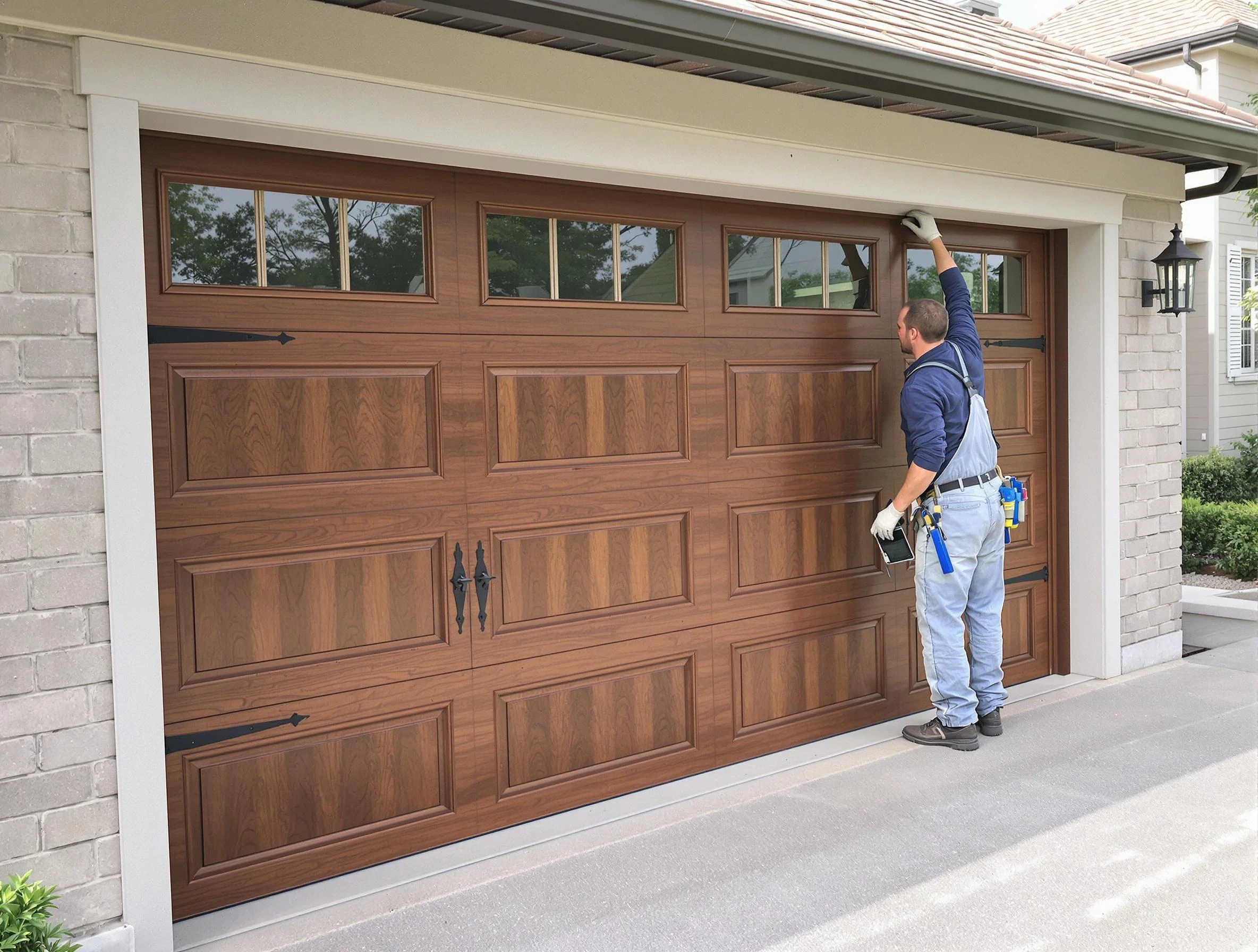 Custom garage door showcase by North Valley Garage Door Repair in North Valley
