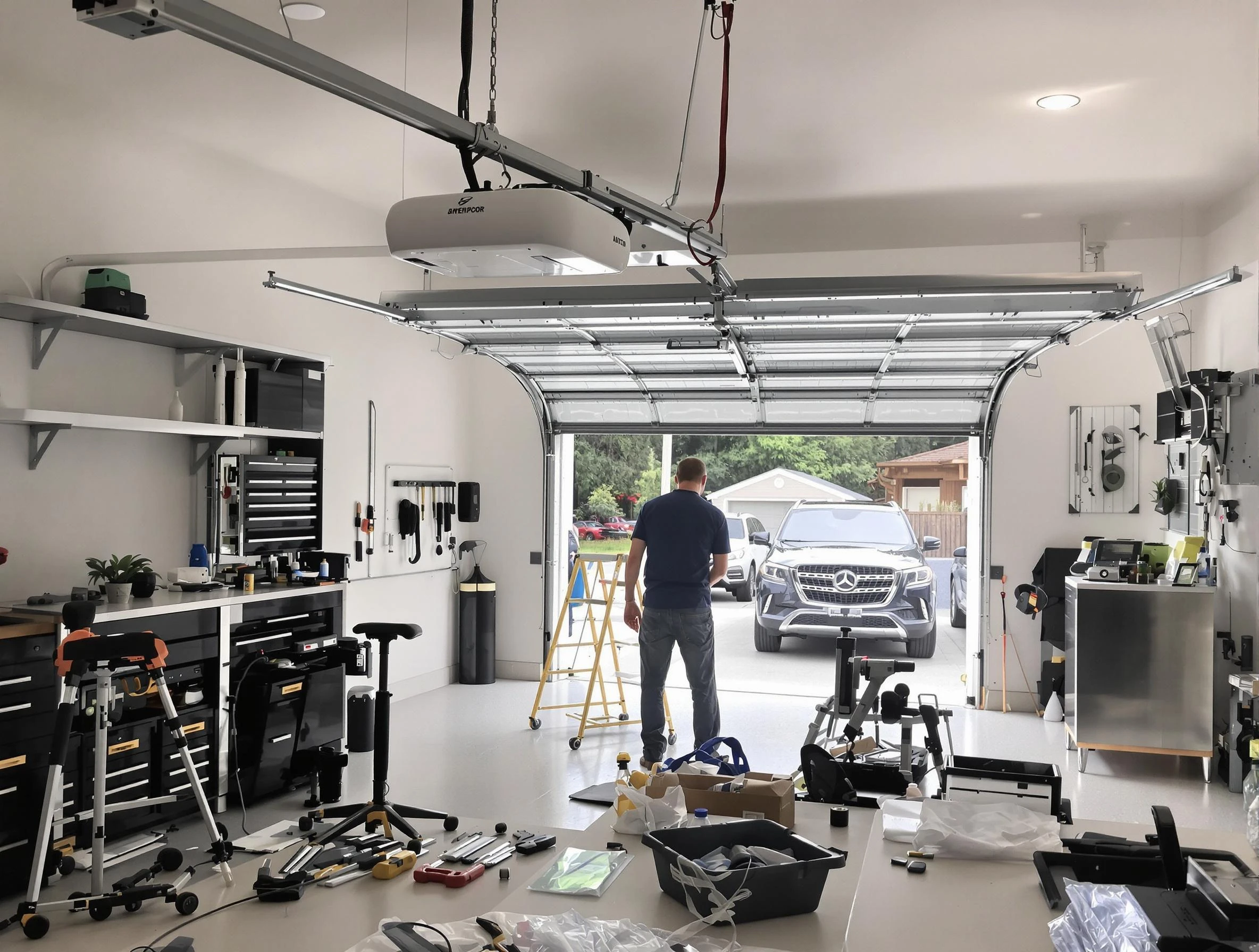 Garage door opener installation by North Valley Garage Door Repair in North Valley