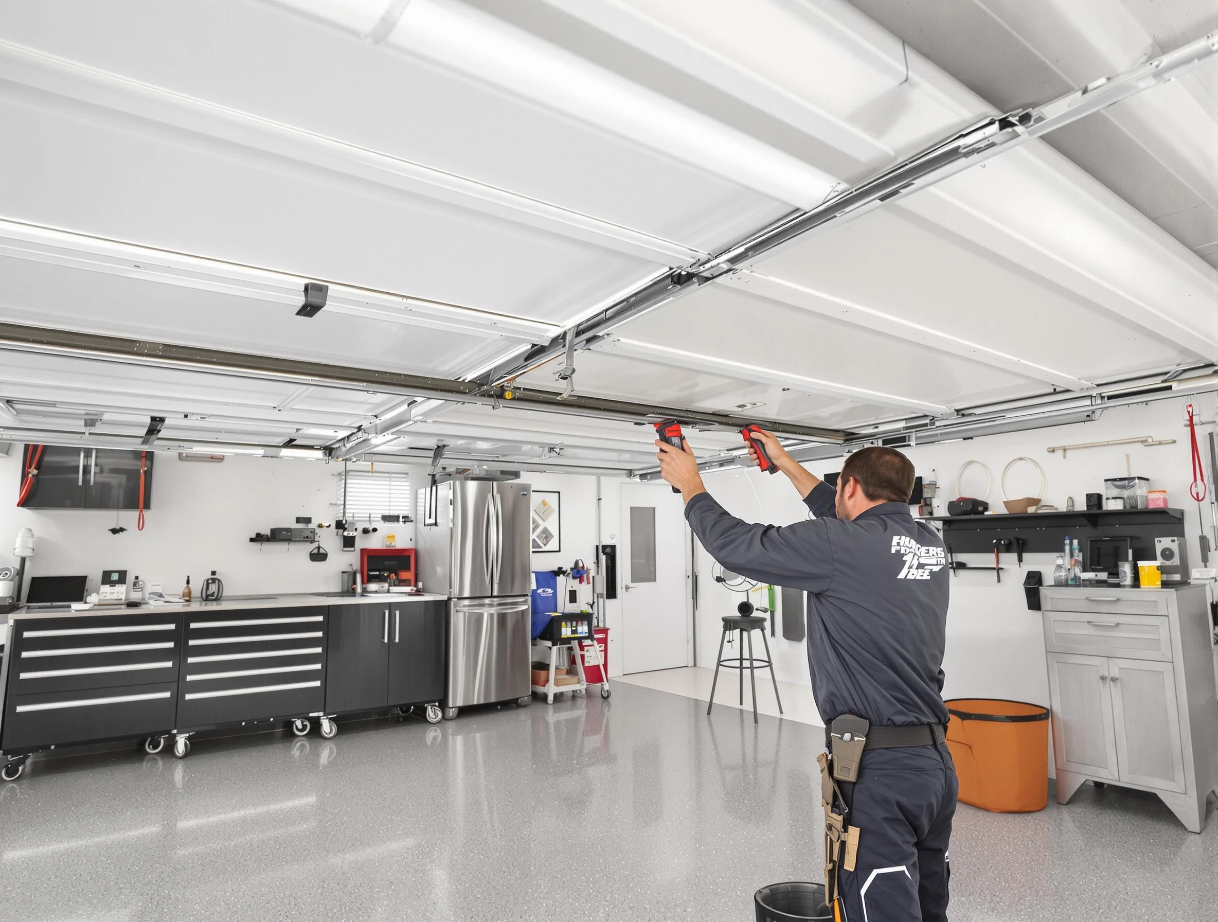 Overhead garage door repair service by North Valley Garage Door Repair in North Valley